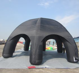Tent1-23 Черный рекламный купол раздувной палатки