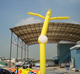 D2-51 Надувная реклама желтого трубчатого человека воздушного танцора