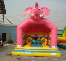 T2-398 Розовый слон раздувной батут