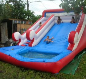 T8-581 Открытый гигантский раздувной слайд с бассейном для детей и взрослых