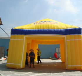 Tent1-392 Желтая палатка на открытом воздухе раздувная