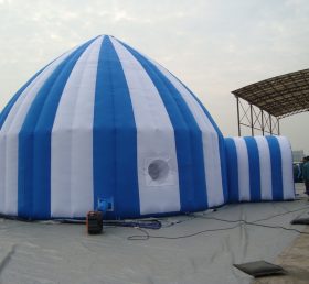 Tent1-30 Надувная палатка синего и белого цвета