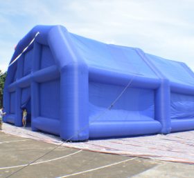 Tent1-283 Голубая раздувная палатка