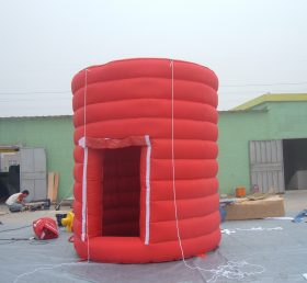 Tent8-1 красная фотобудка, кубическая будка, надувная фотобудка