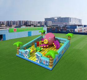 T6-505 Детская игровая площадка гигантского раздувного осьминога на тему