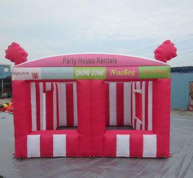 Tent1-533 Красная раздувная палатка для аренды дома для вечеринок